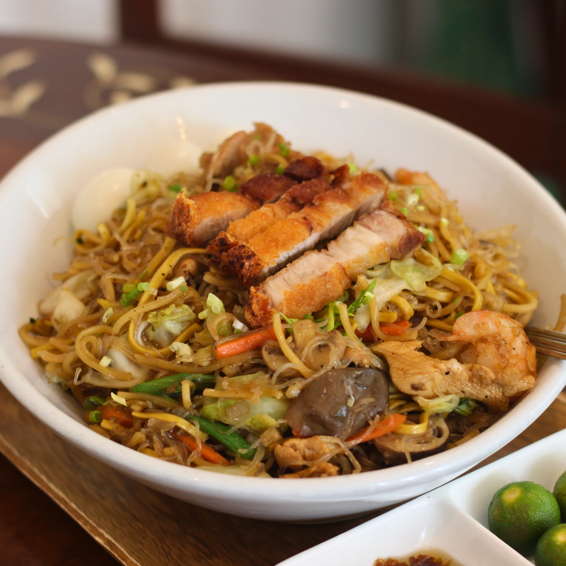stir-fry noodles or pancit from the giving cafe