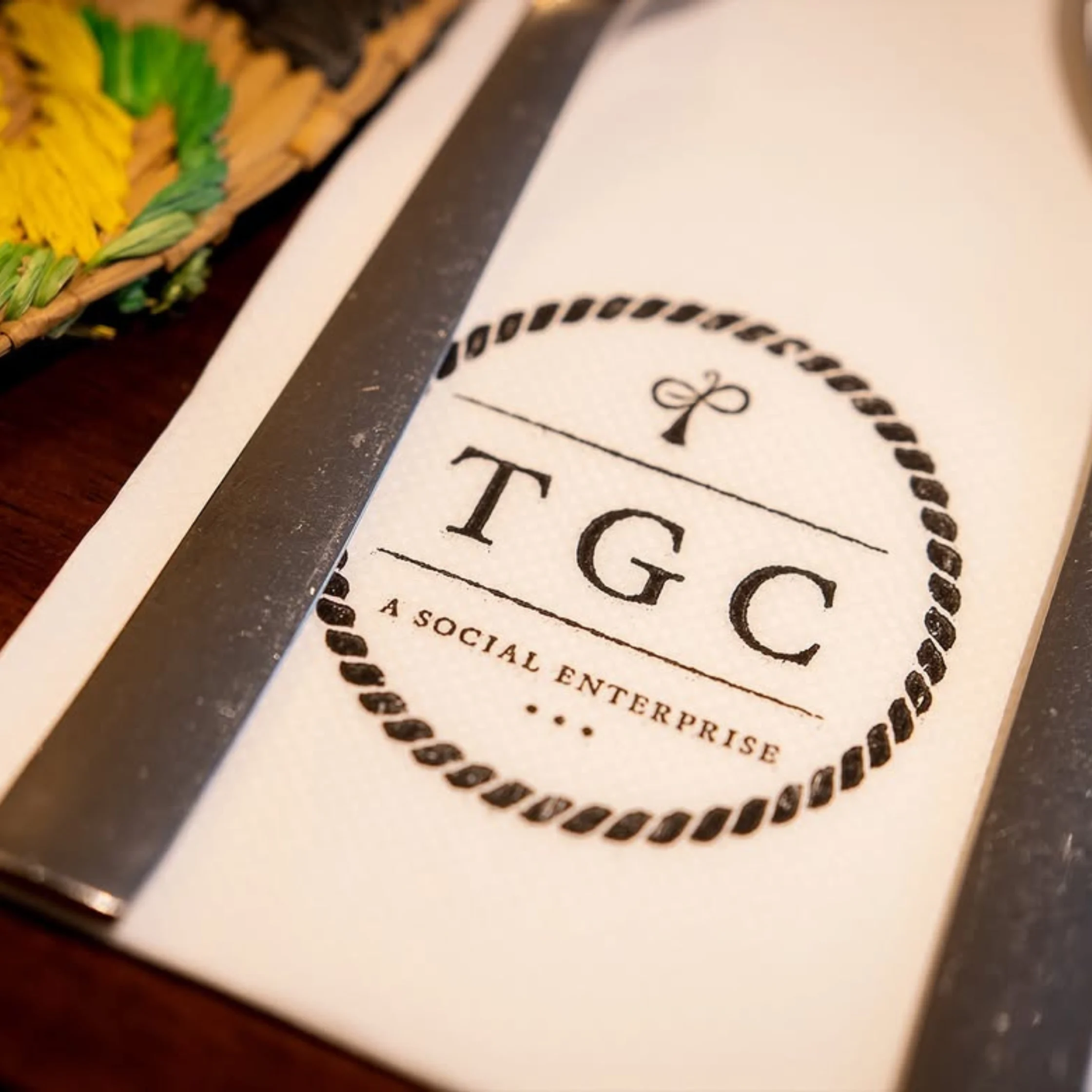 napkins from the giving cafe