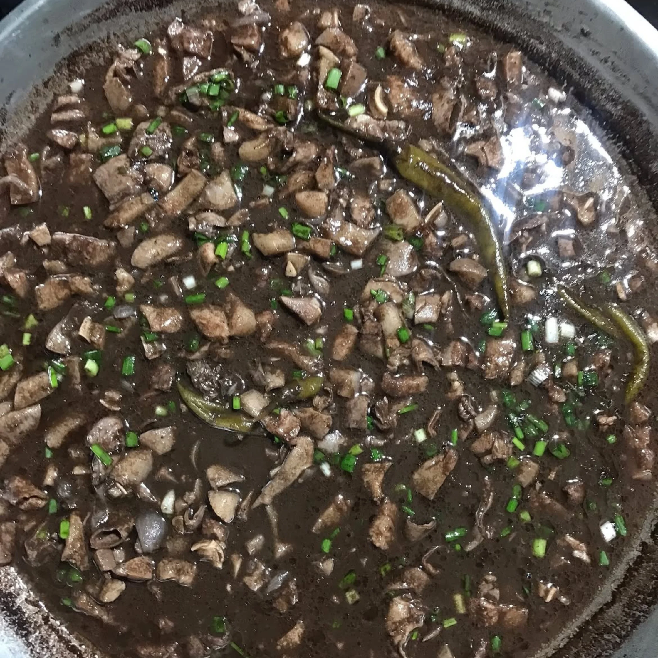 FILIPINO BLOOD STEW Tinumis PHOTO COURTESY OF foodamnphilippines on Instagram