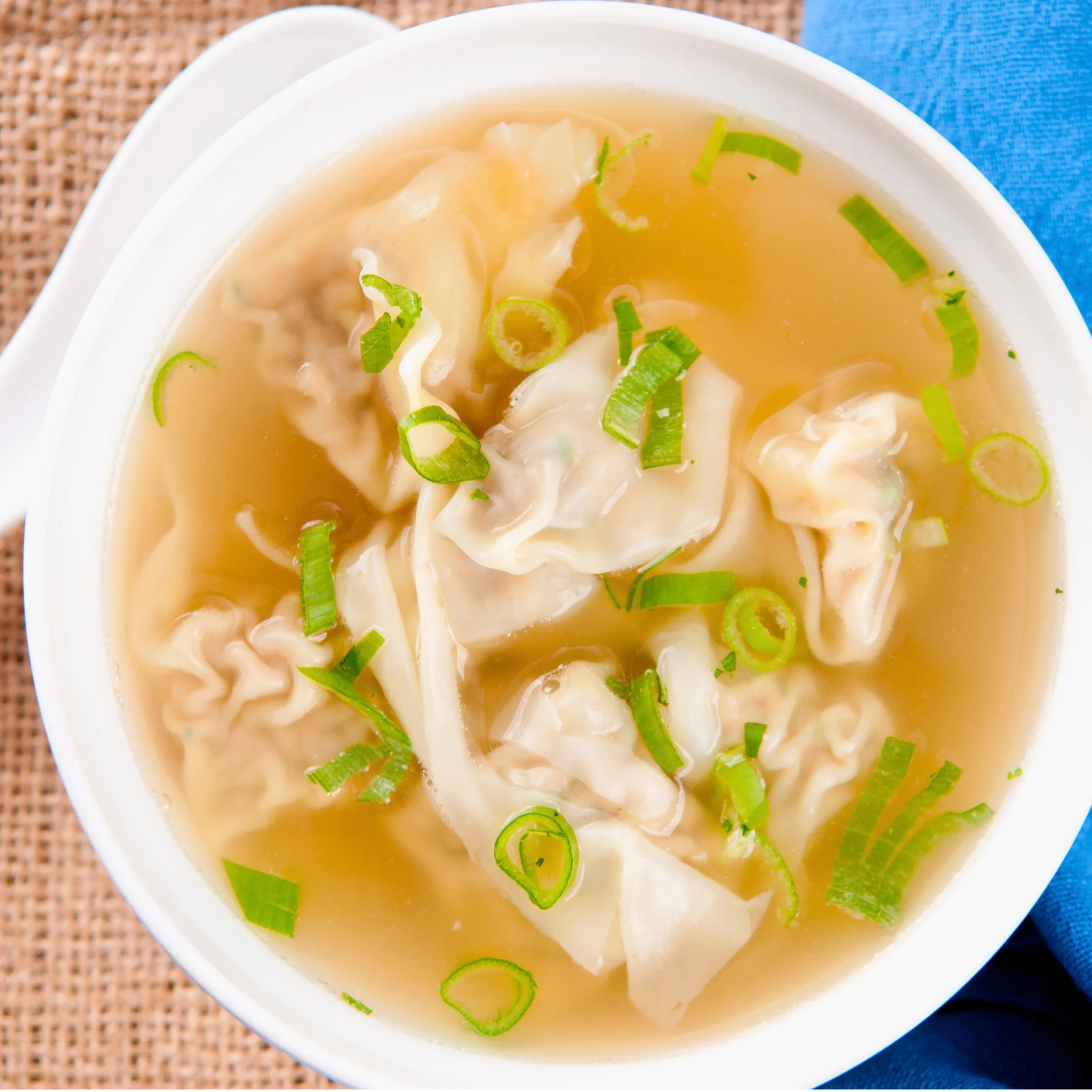 wonton dumpling usually fpaired with noodles and soup