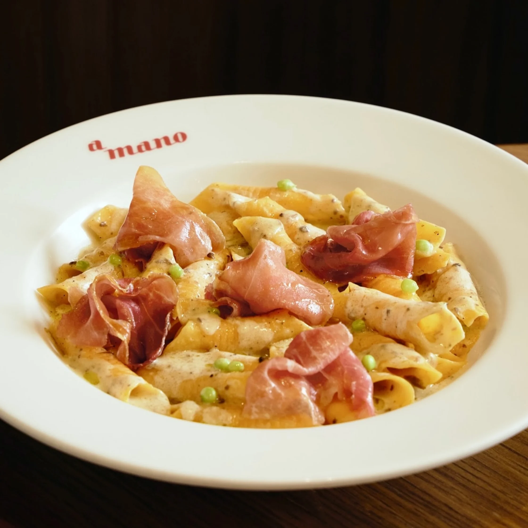 Garganelli Bianco from a mano PHOTO COURTESY OF a mano Official Instagram