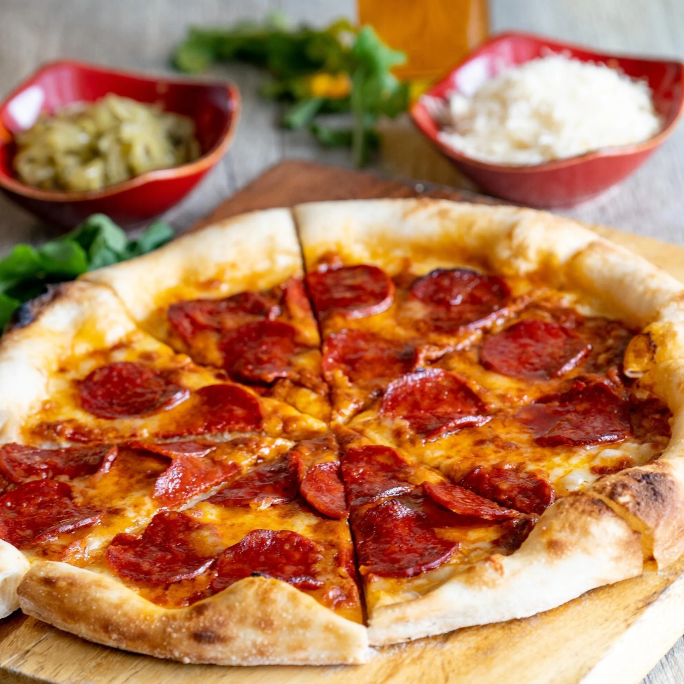 Pepperoni Pizza PHOTO COURTESY OF The Bayleaf Hotel Intramuros Official Instagram